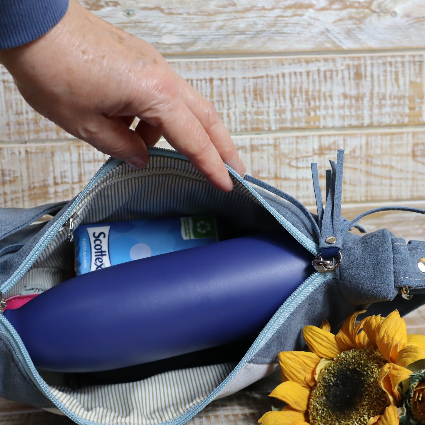 Luna coccio effetto "marmo"