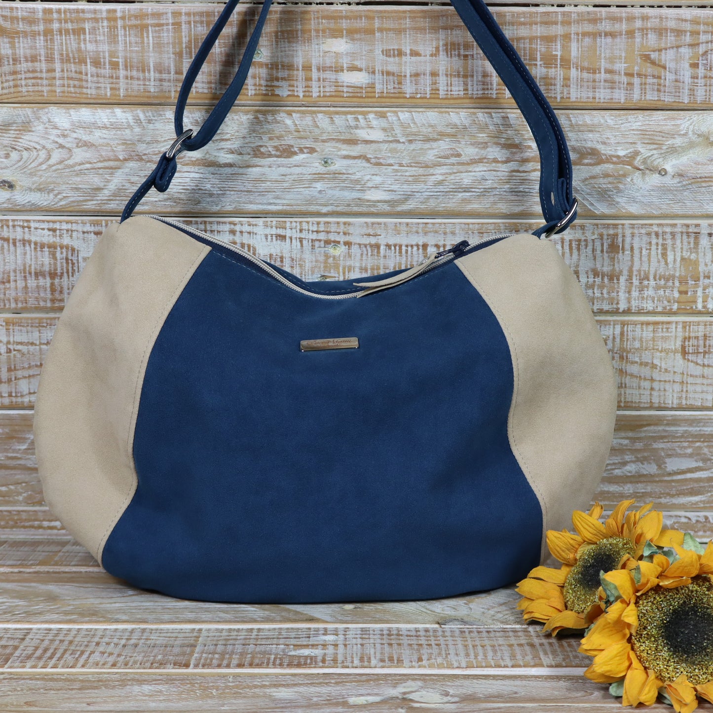 Hobo Bag Rot Grau