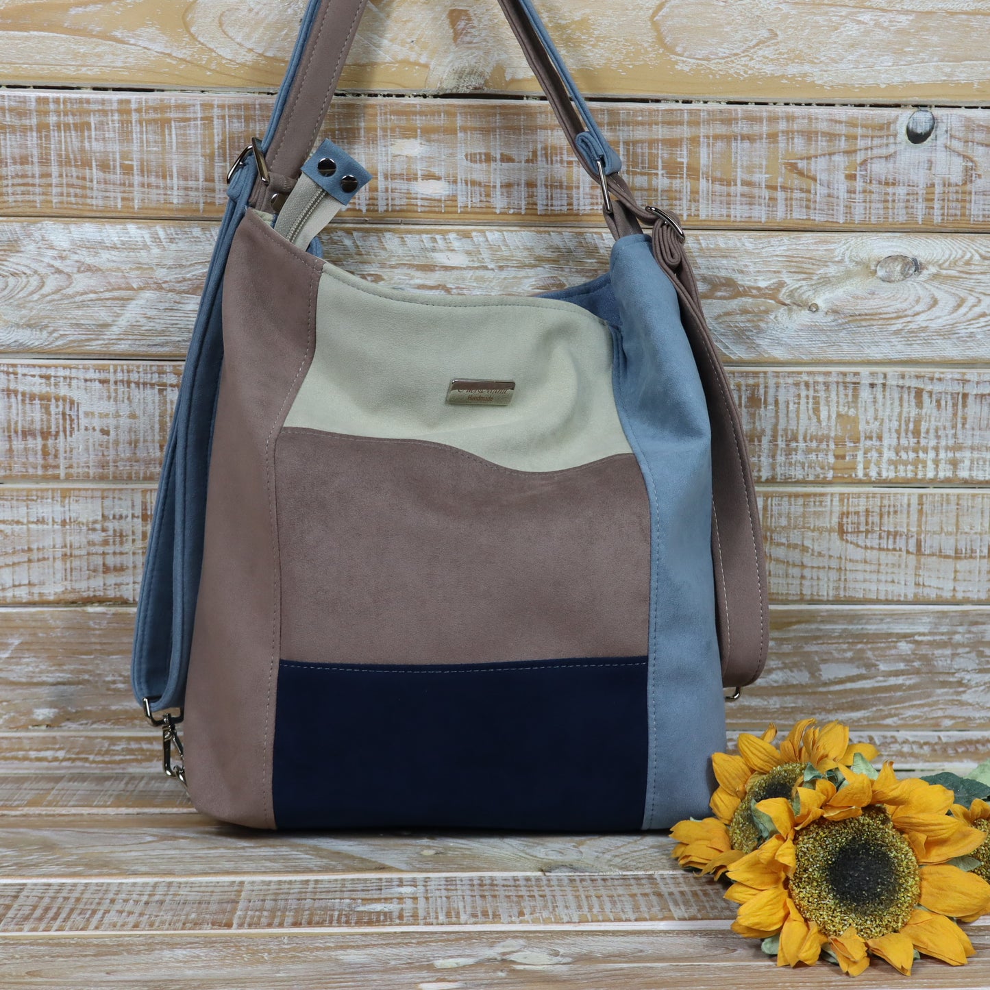 Borsa Zaino cammello carta zucchero