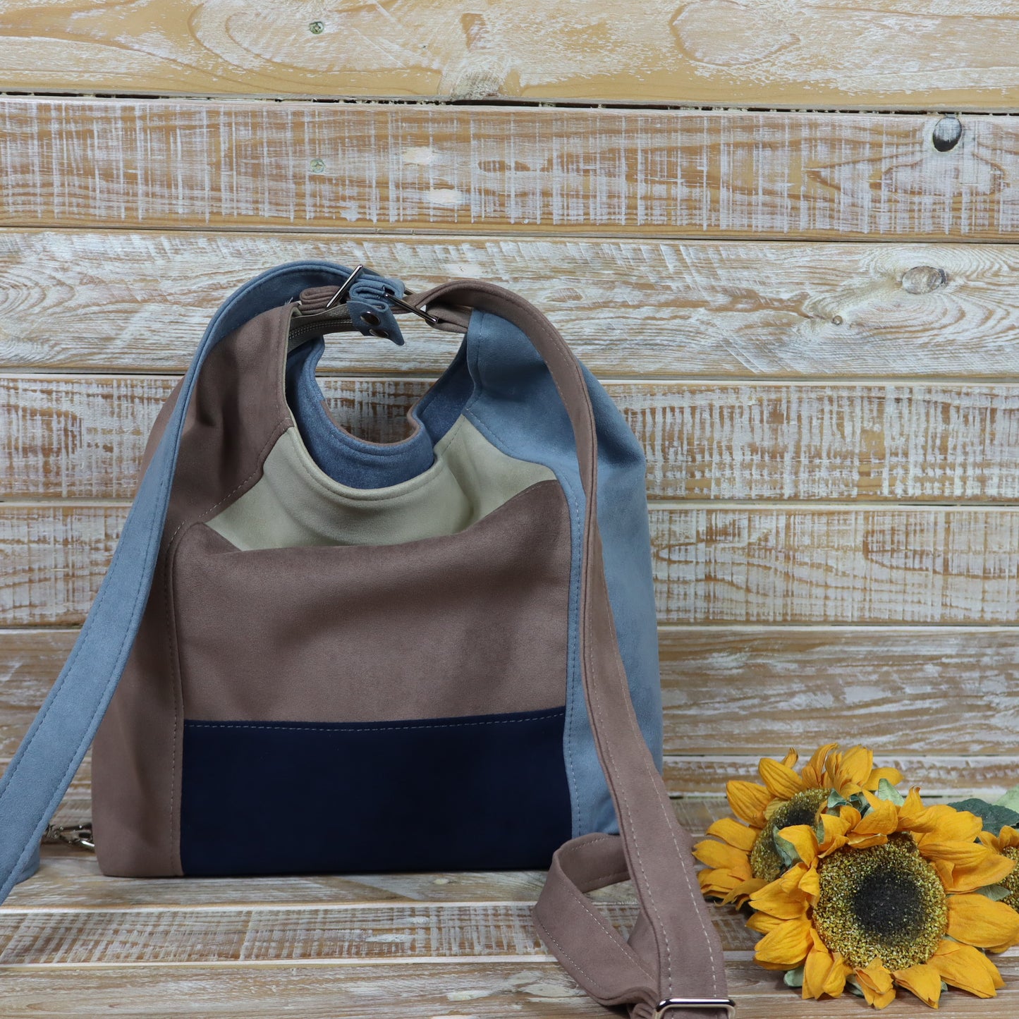 Borsa Zaino cammello carta zucchero