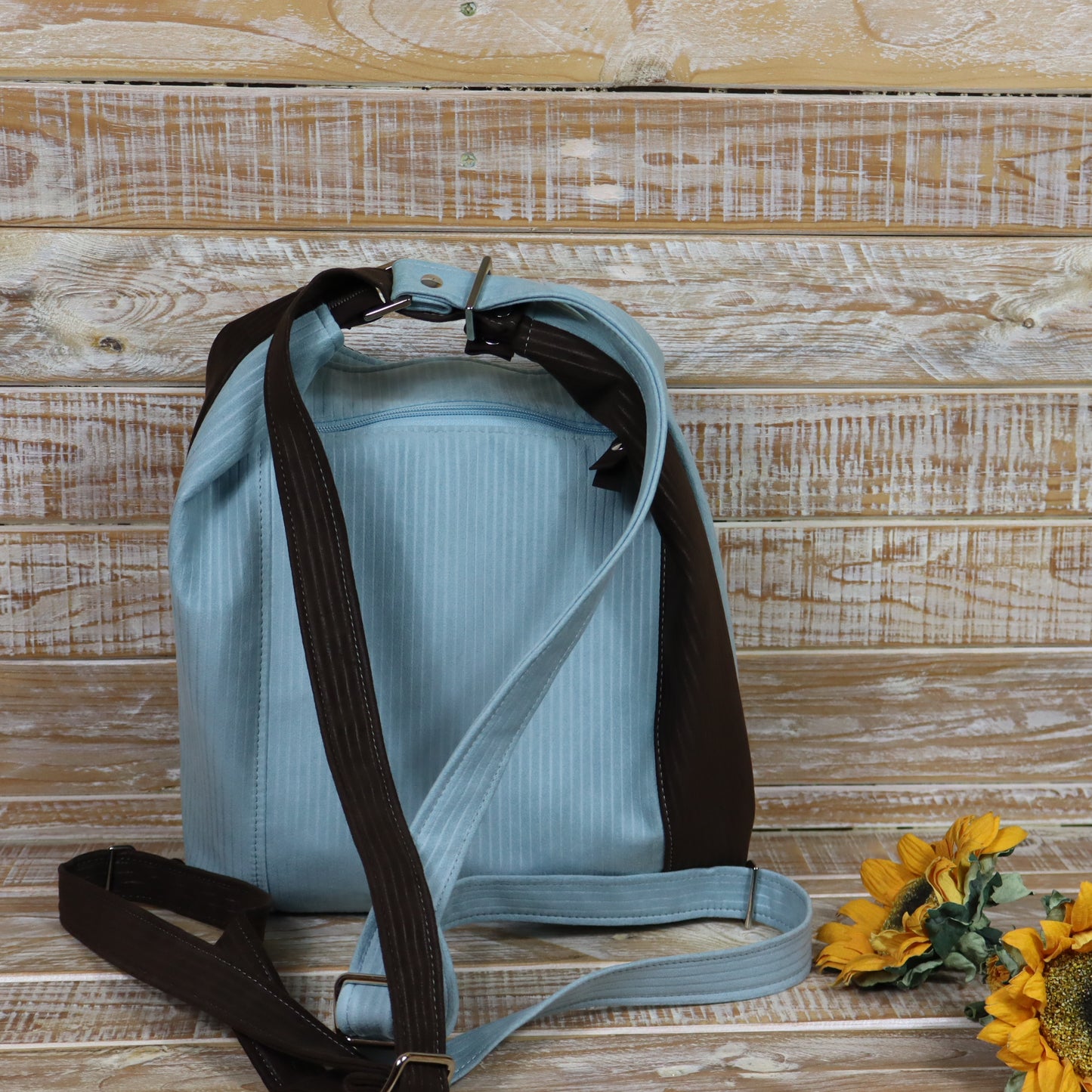 Borsa Zaino marrone celeste