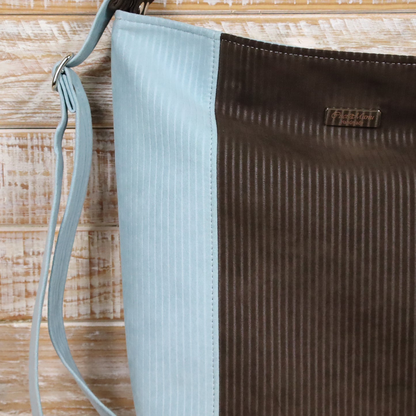 Borsa Zaino marrone celeste