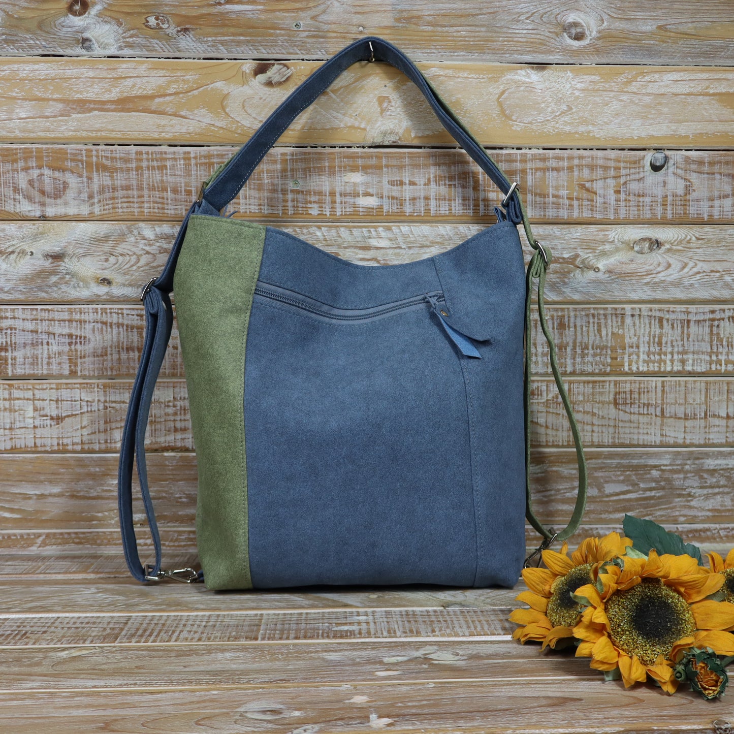 Borsa Zaino verde azzurro