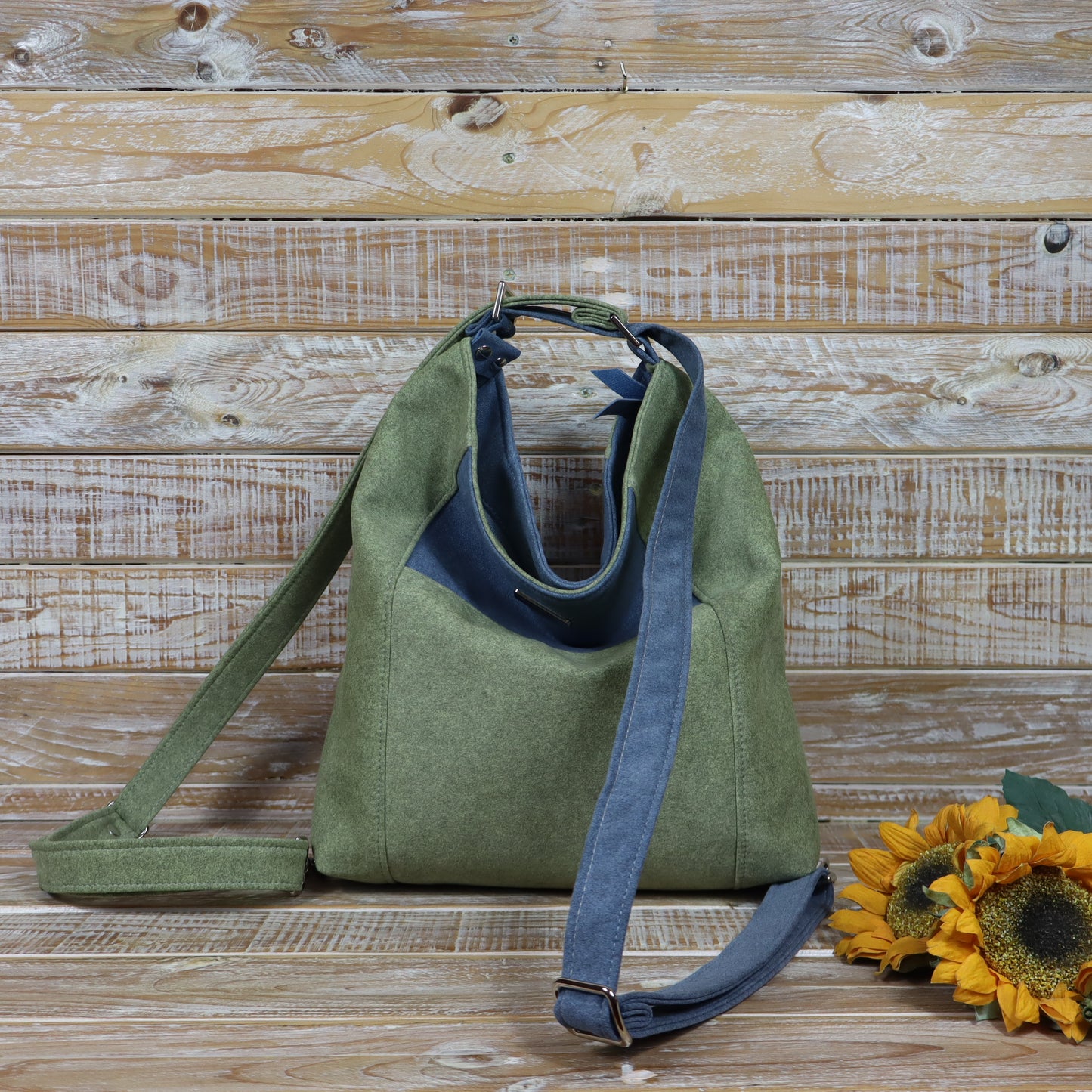 Borsa Zaino verde azzurro