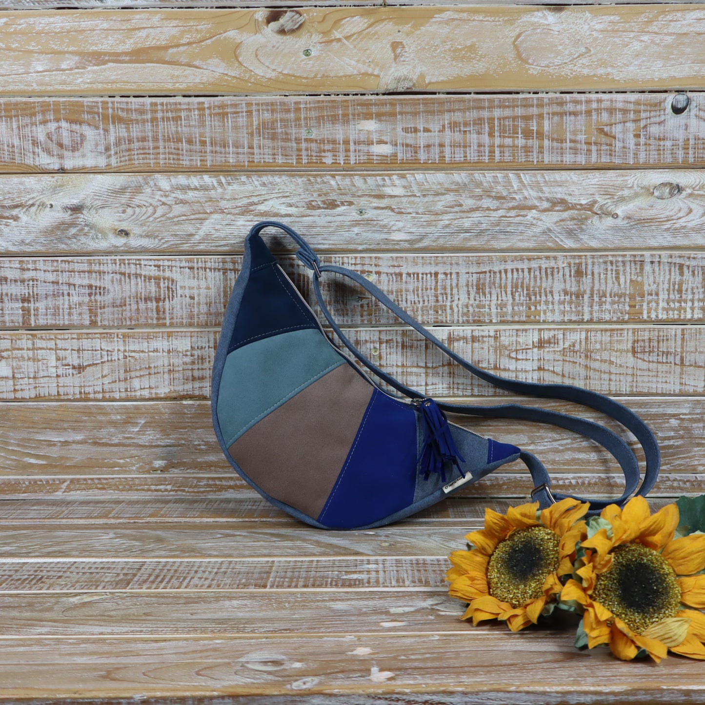 Luna melange azzurro blu