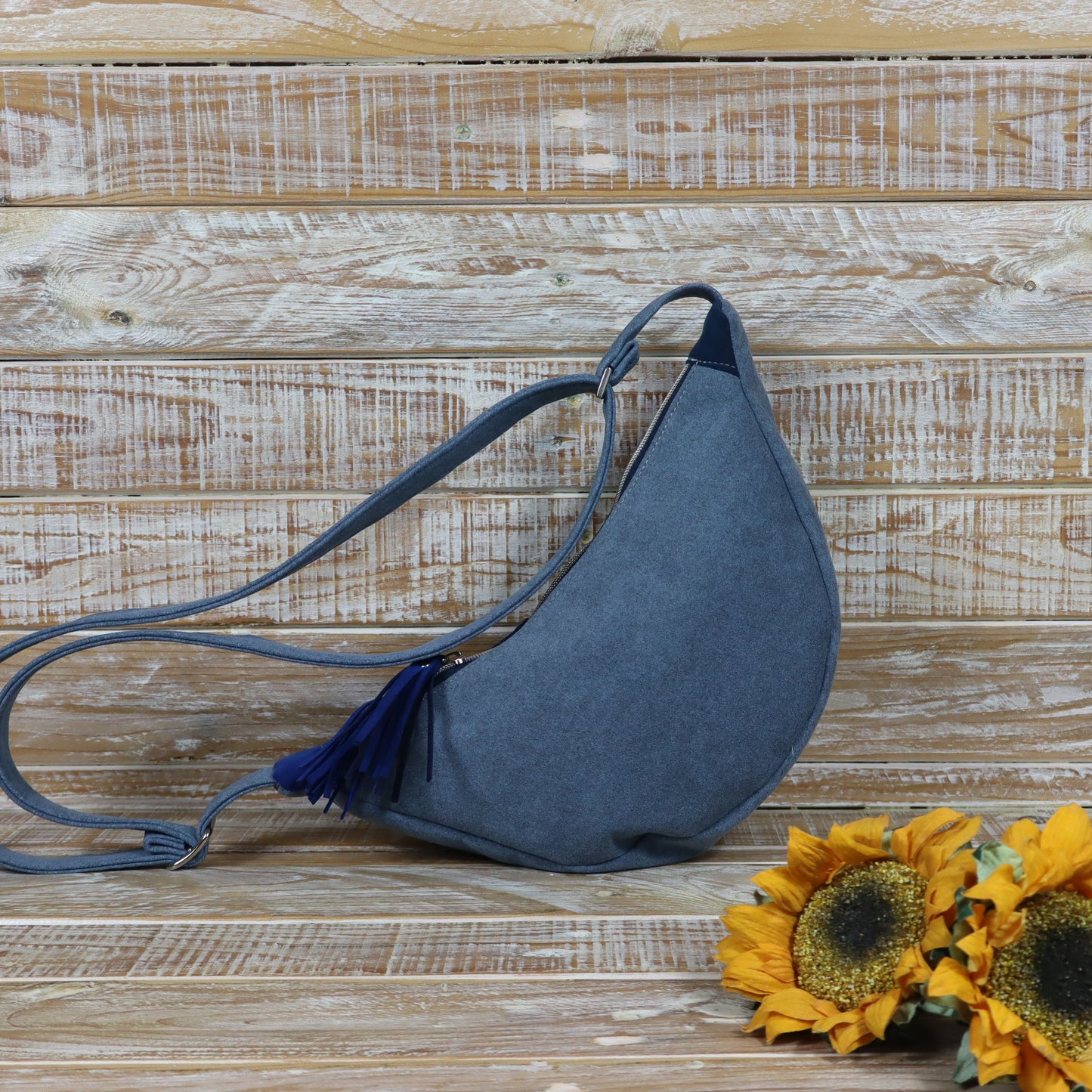 Luna melange azzurro blu