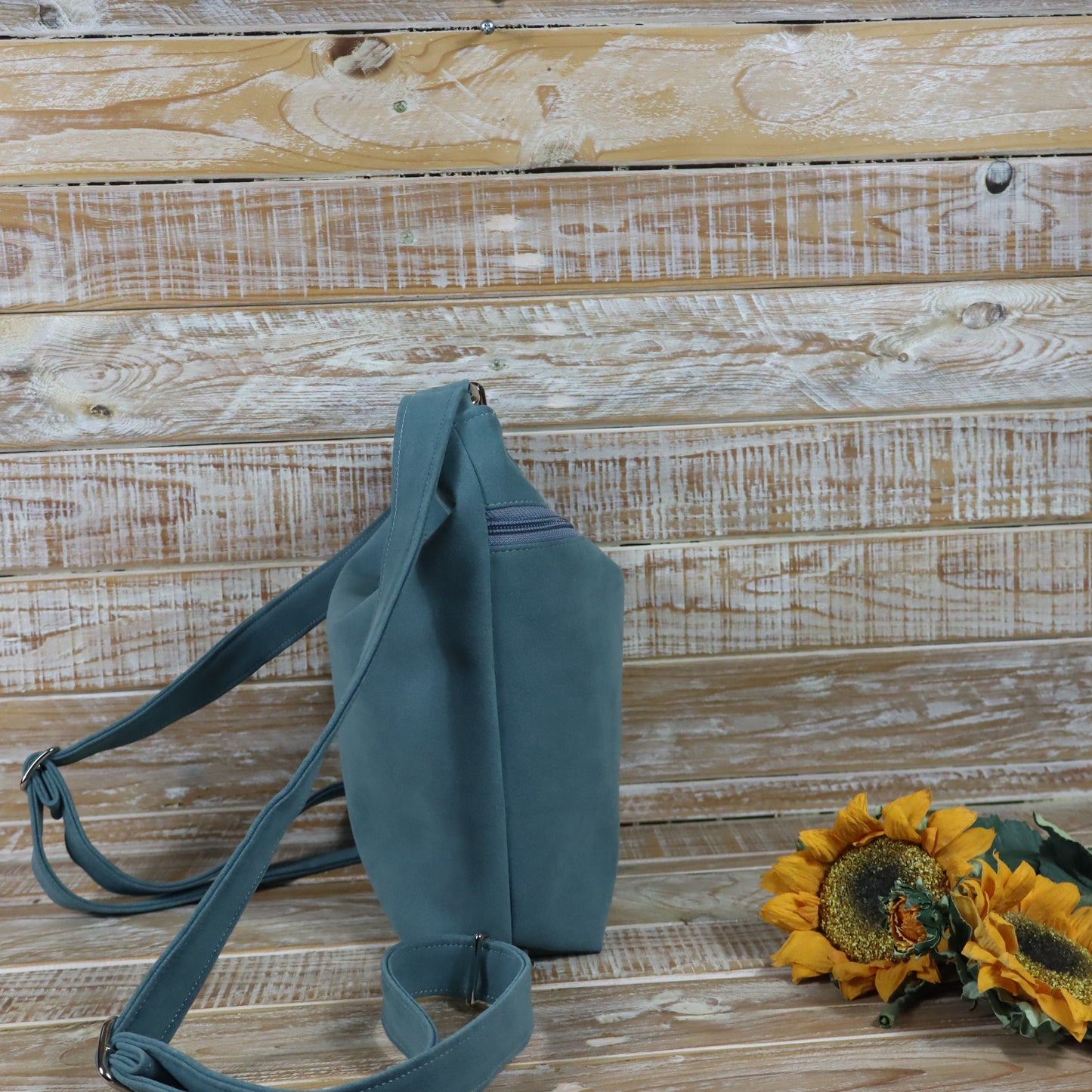 Grün Lila Rucksack Tasche