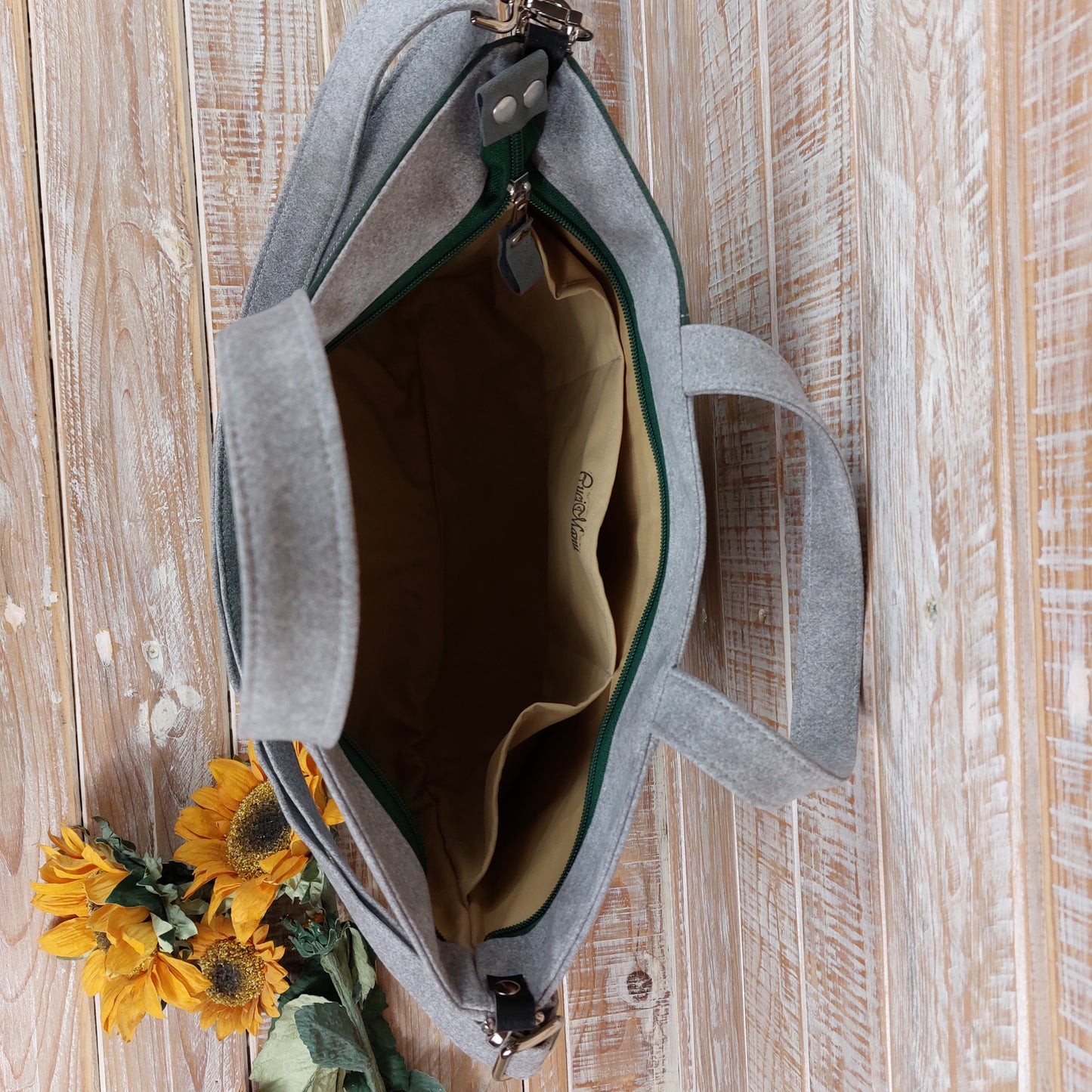 Debora Tragetasche - graugrün