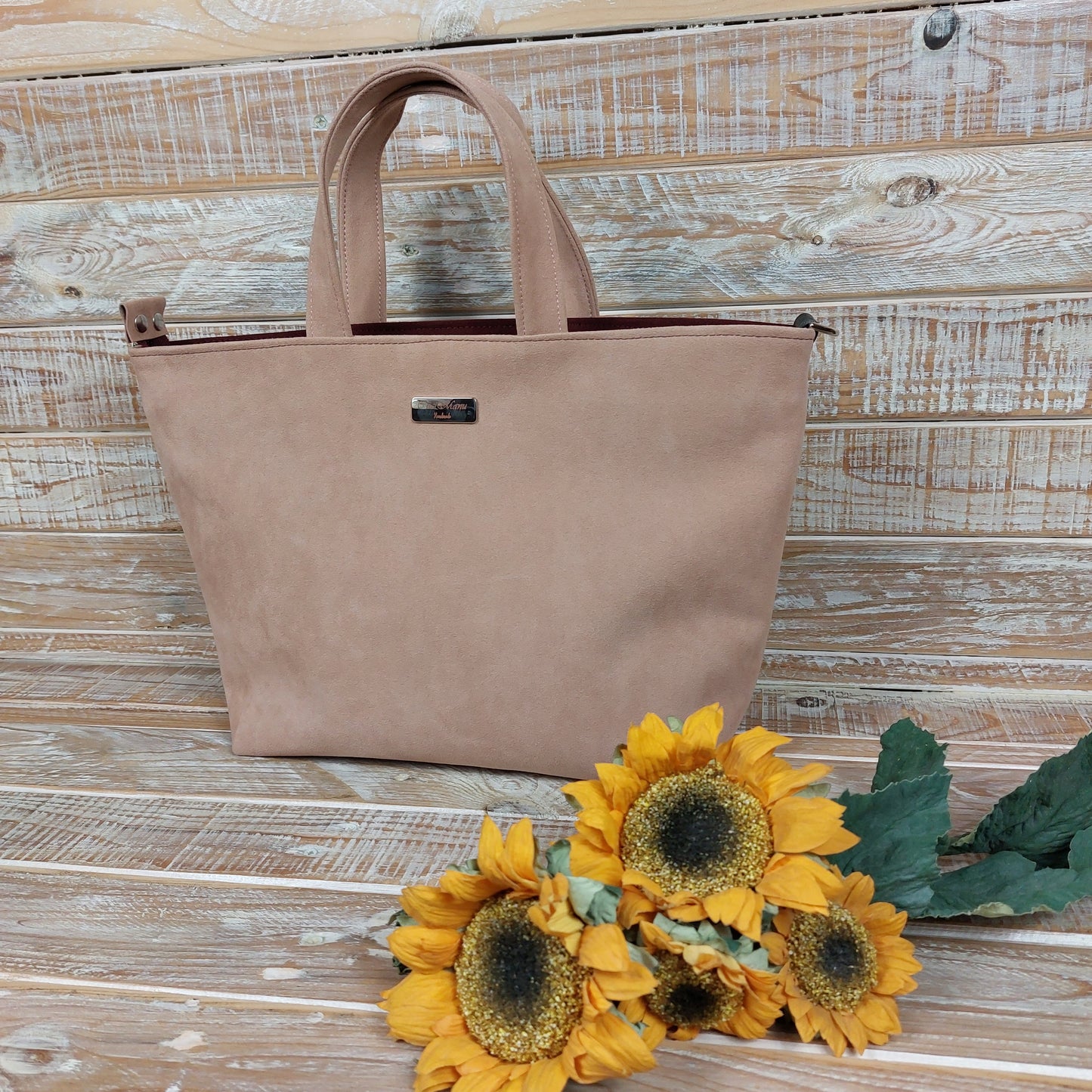 Debora Tote Bag - rosa bordeaux