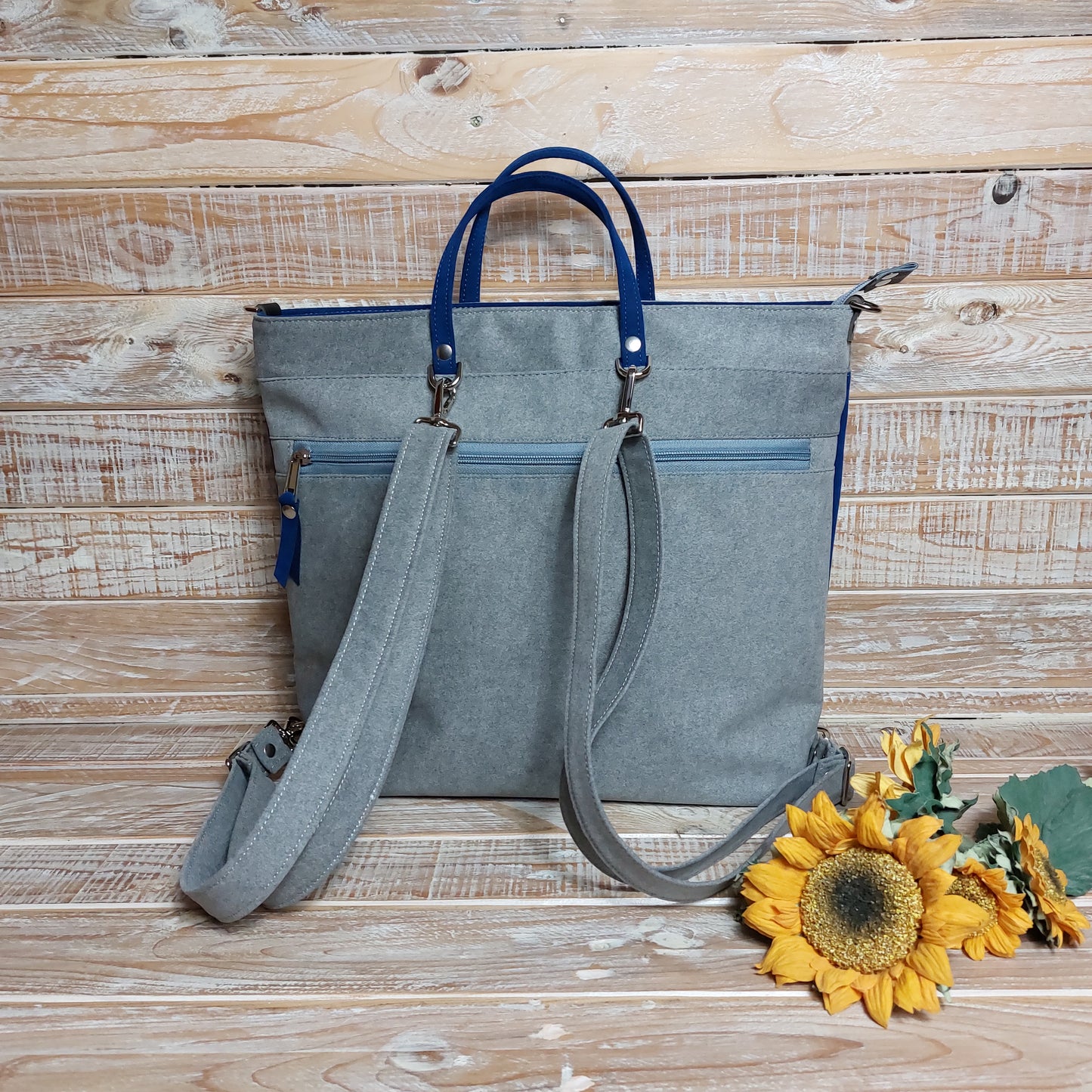 Anselma Borsa Zaino - grigio blu