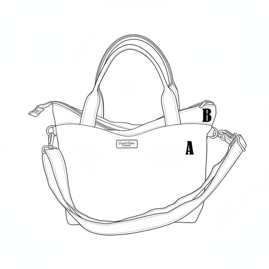 Grün Lila Rucksack Tasche