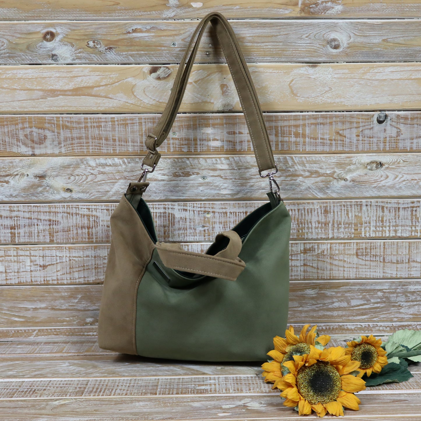 Debora Tote Bag - beige verde