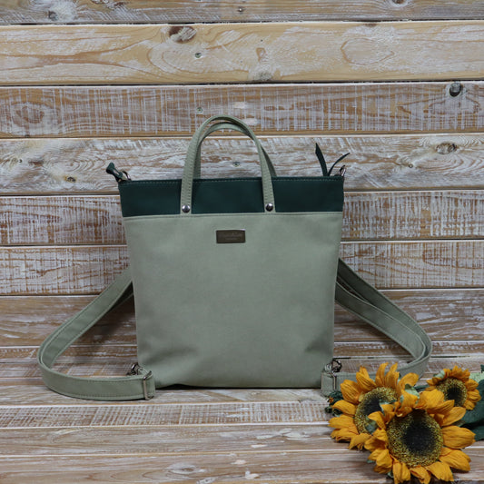 Anselmina Borsa Zaino verde