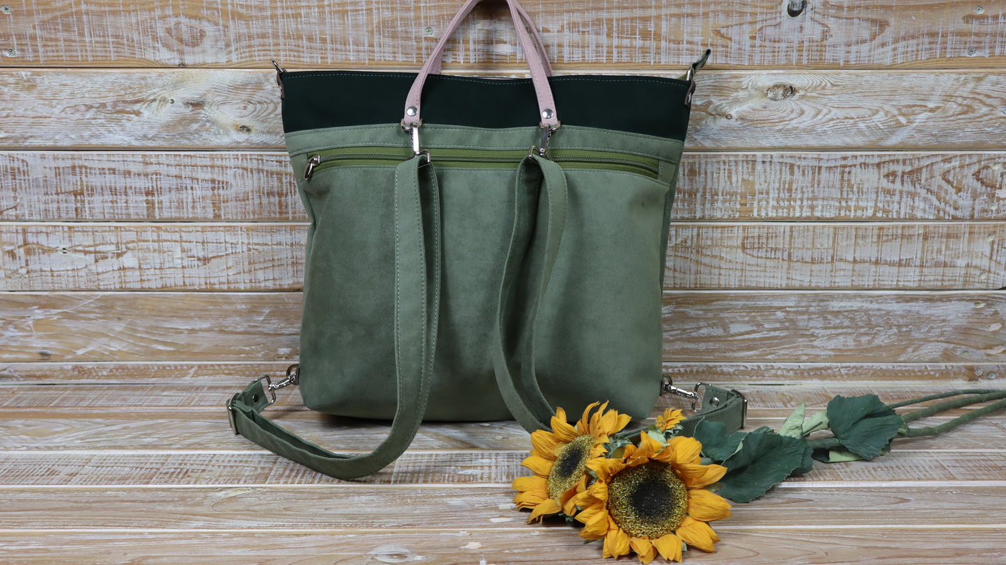 Anselma Borsa Zaino - verde