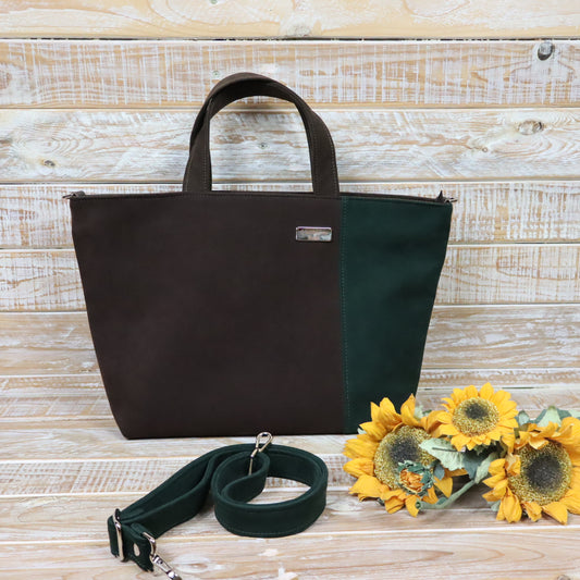 Debora Tote Bag - marrone verde