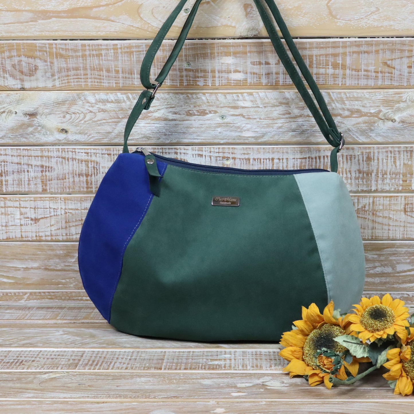 Livia Hobo Bag verde blu