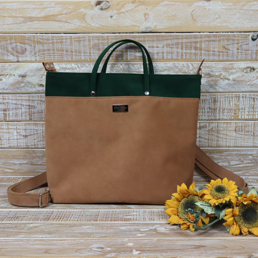 Anselma Borsa Zaino - ruggine verde