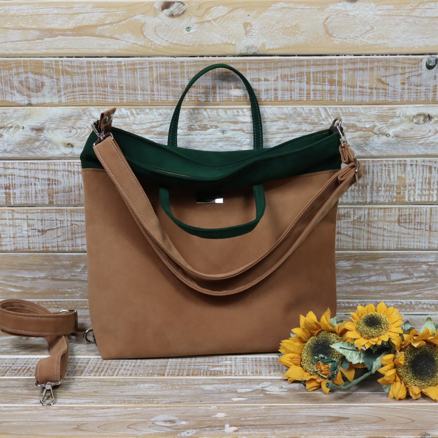 Anselma Borsa Zaino - ruggine verde