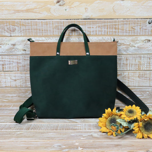 Anselma Borsa Zaino - verde ruggine