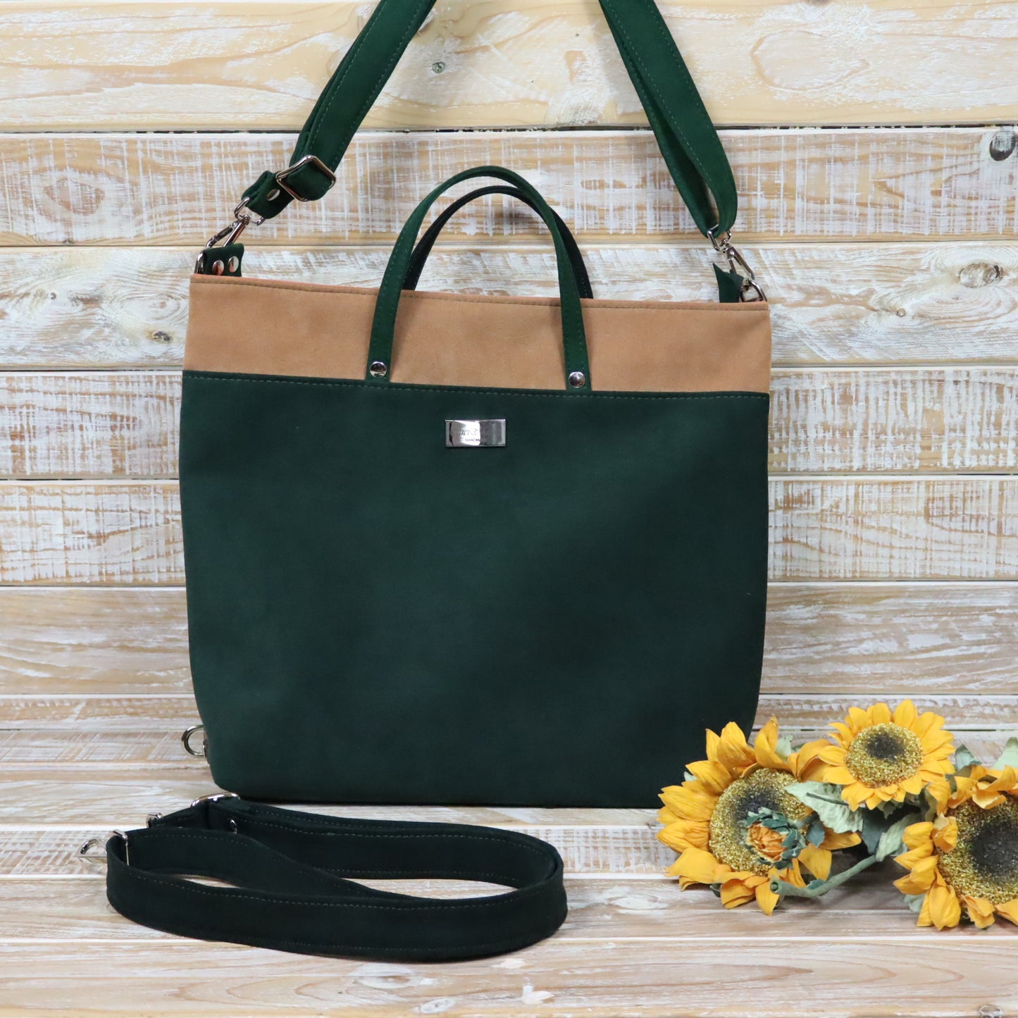 Anselma Borsa Zaino - verde ruggine