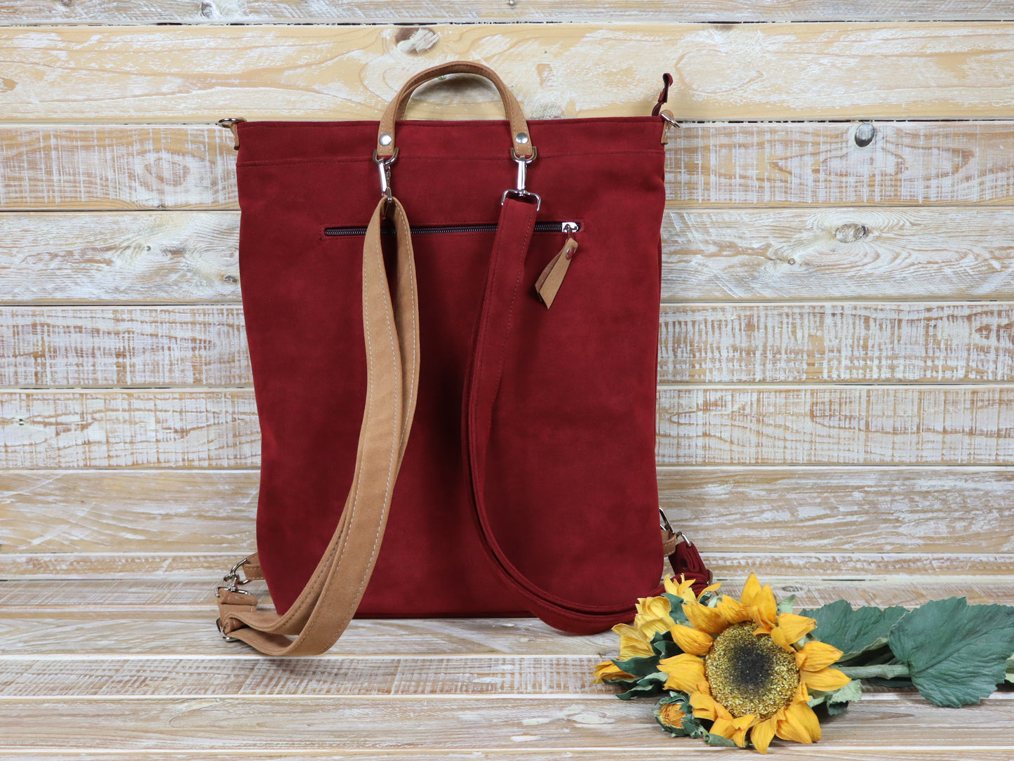 Anselma Borsa Zaino porta PC 15" rosso