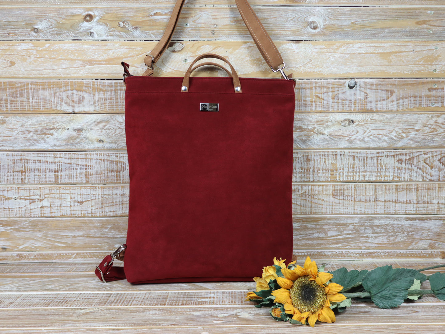 Anselma Borsa Zaino porta PC 15" rosso