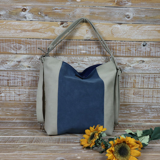 Borsa Zaino sabbia blu carta zucchero