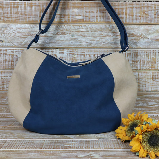 Hobo Bag blu verde panna