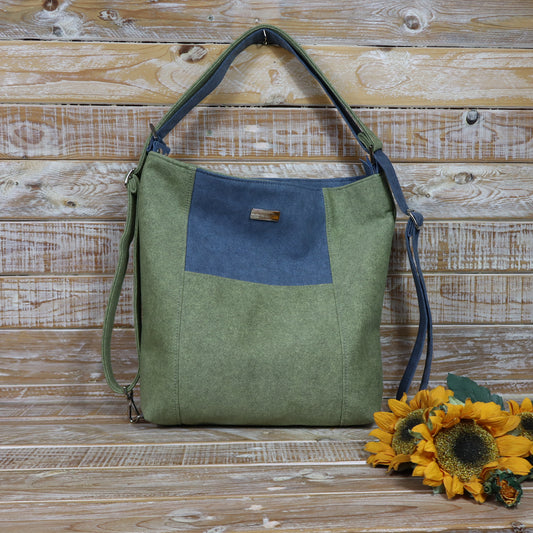 Borsa Zaino verde azzurro