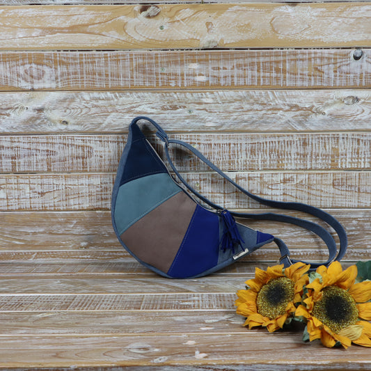 Luna  melange azzurro blu