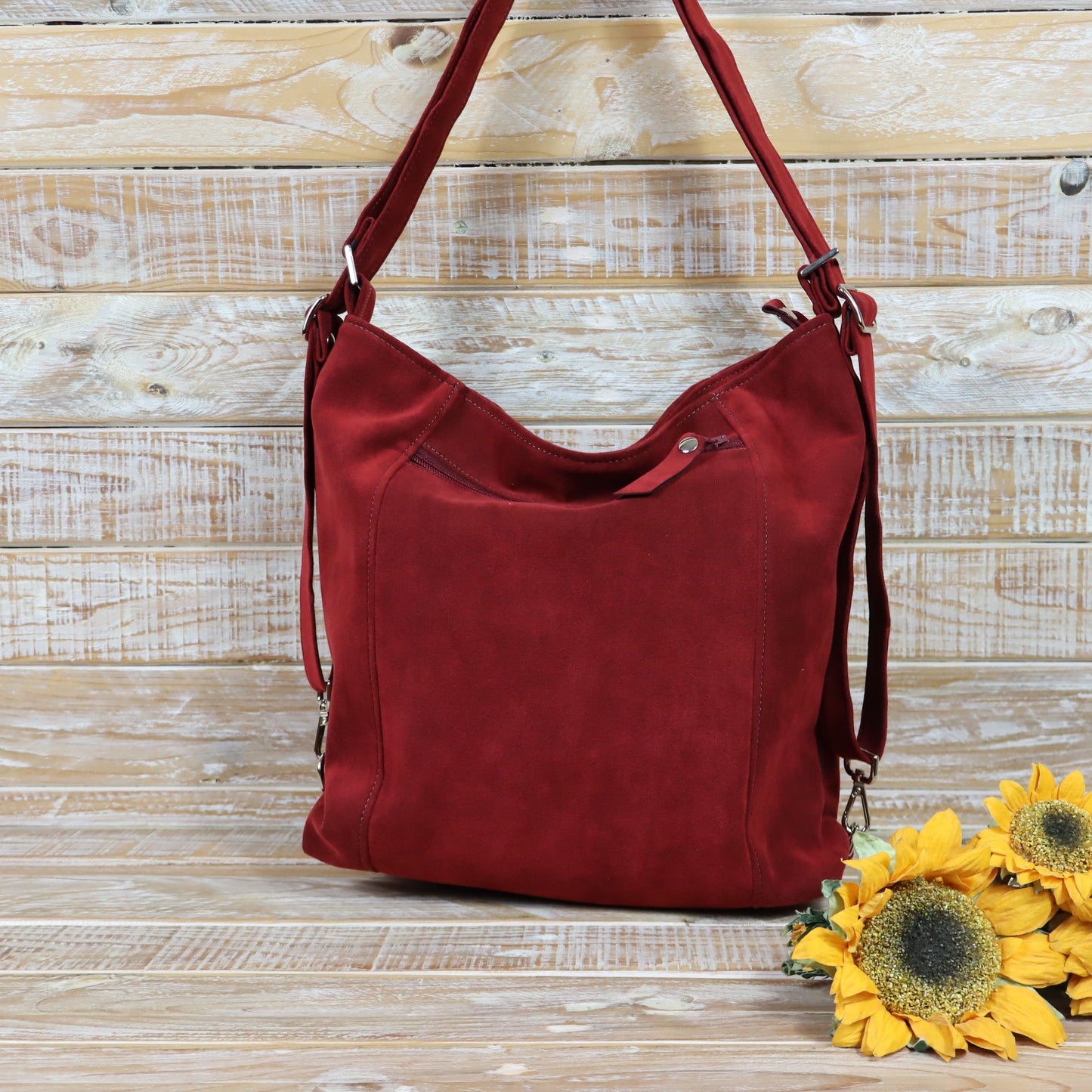 Borsa Zaino rosso mattone
