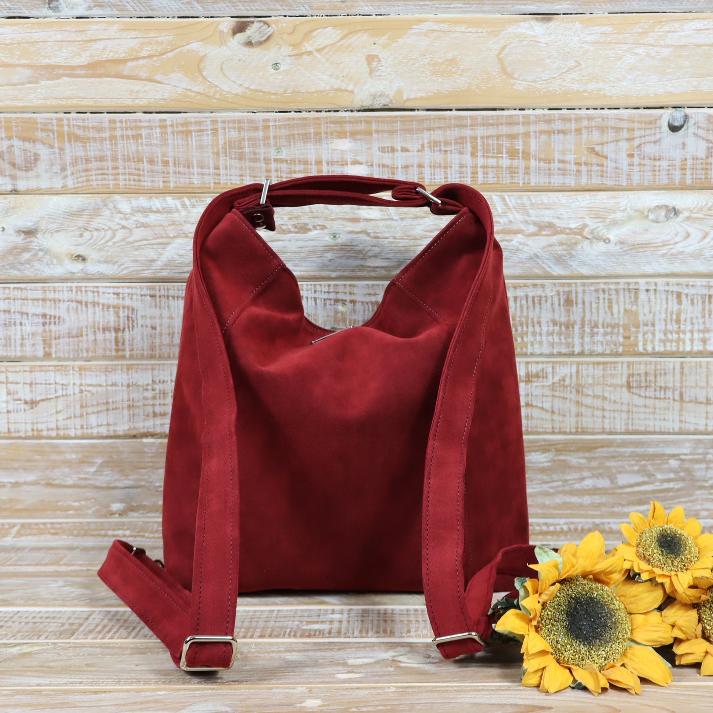 Borsa Zaino rosso mattone