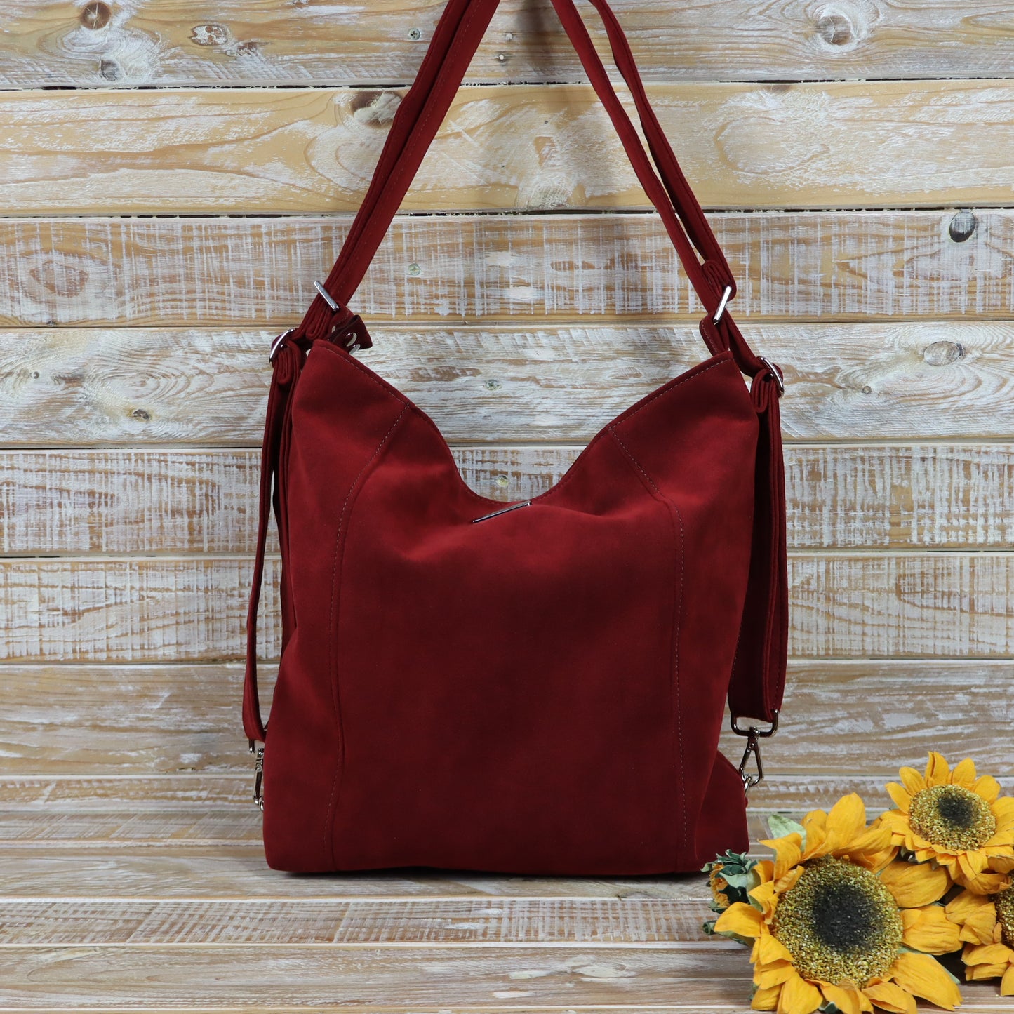 Borsa Zaino rosso mattone