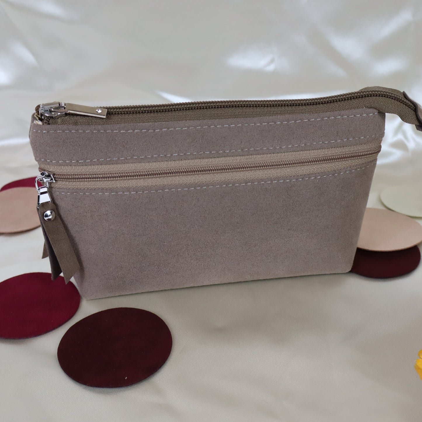 Portafoglio tortora rosato