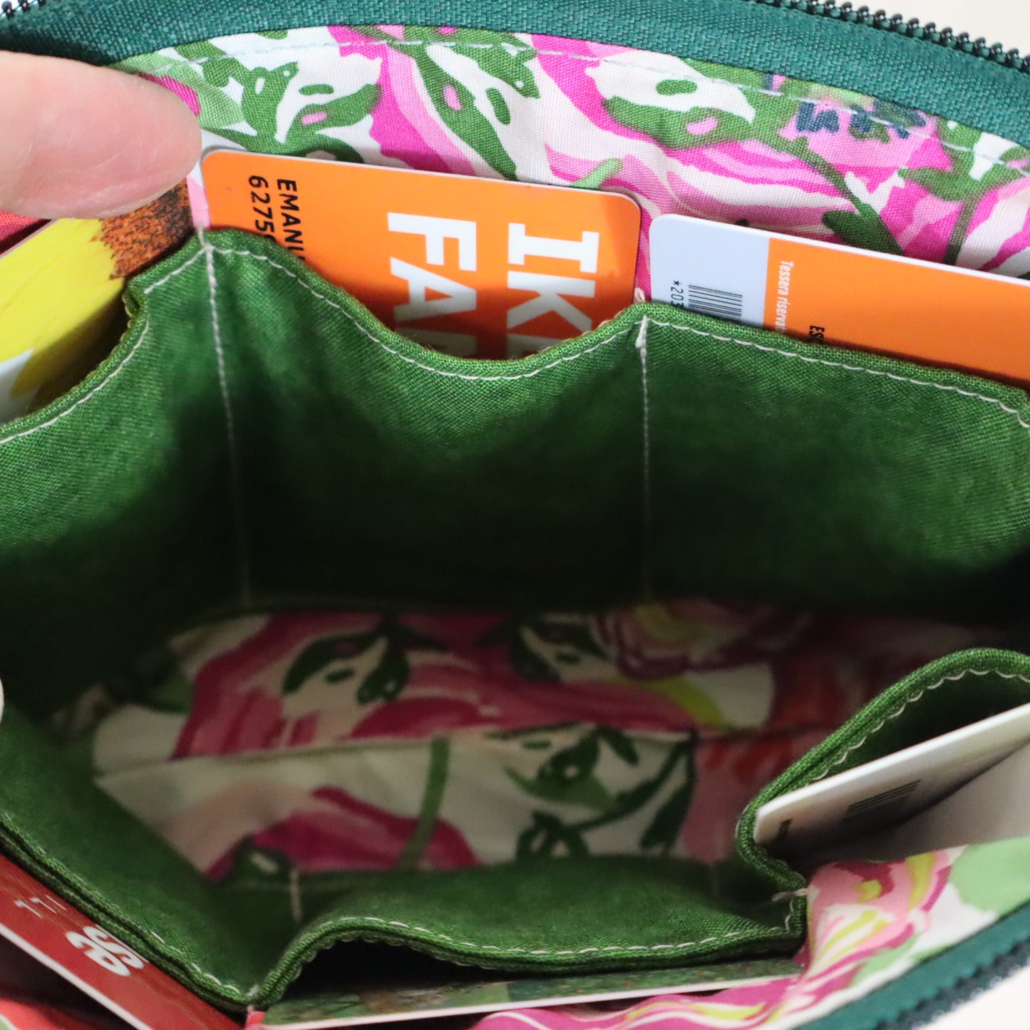 Portafoglio rosa pesca