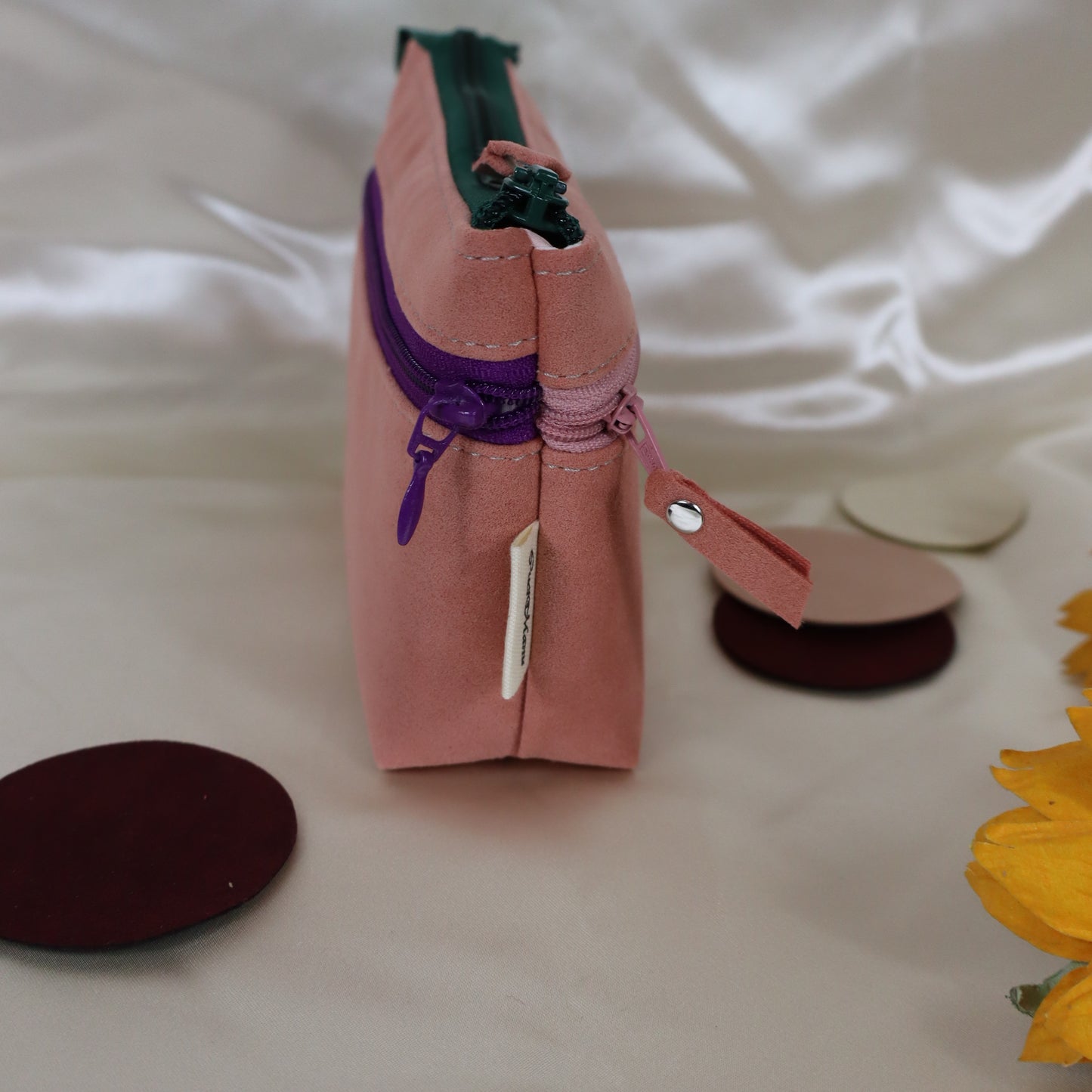 Portafoglio rosa pesca