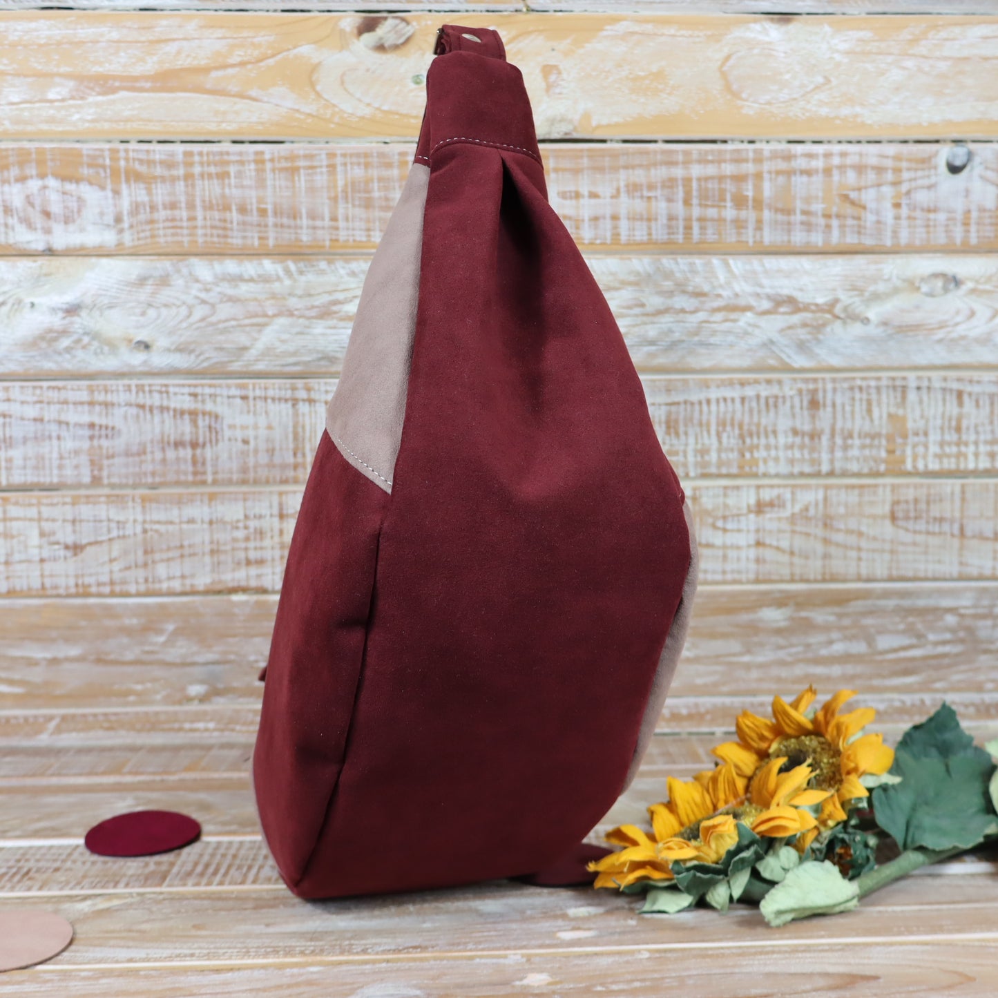 Hobo Bag bordeaux rosa