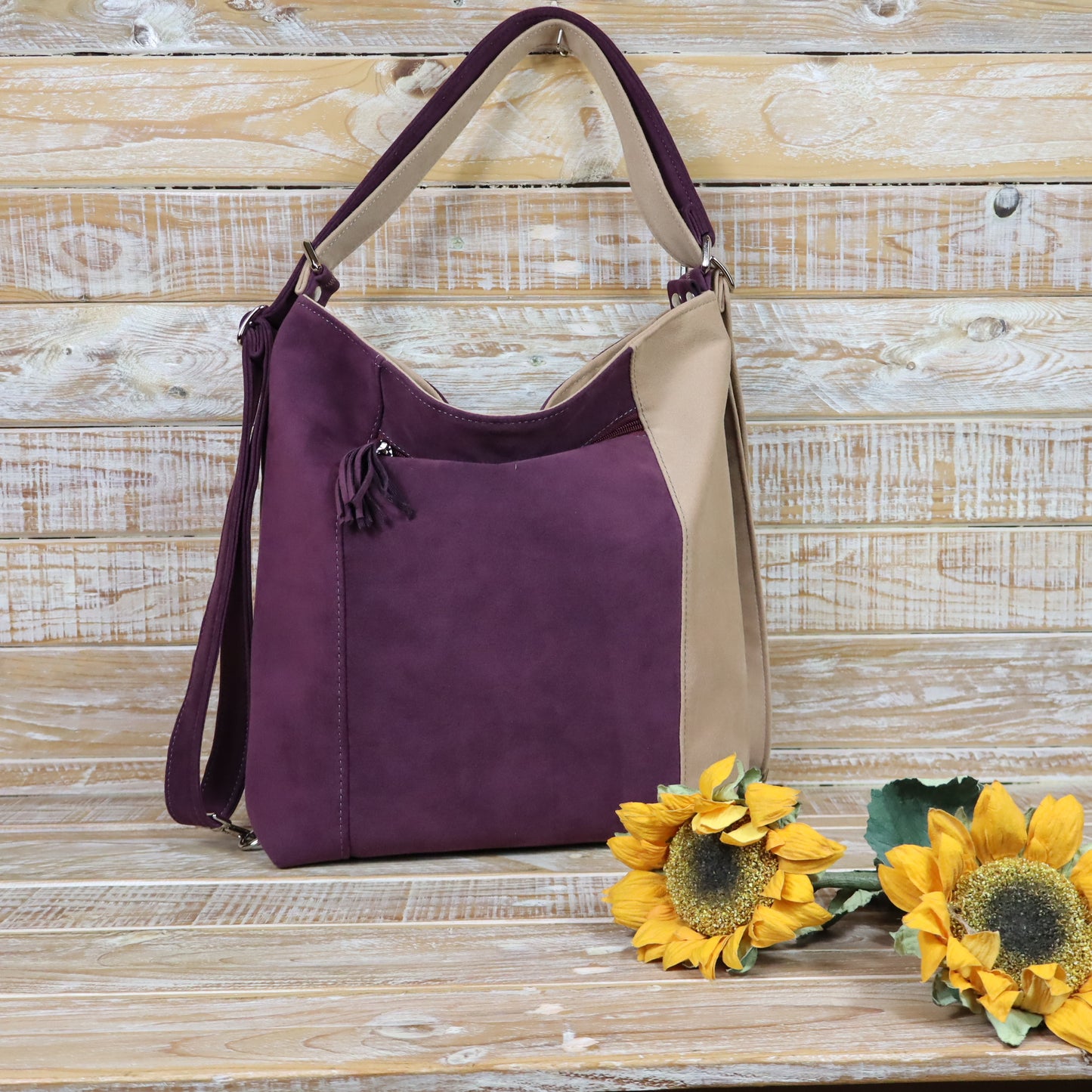 Borsa Zaino vinaccia rosa