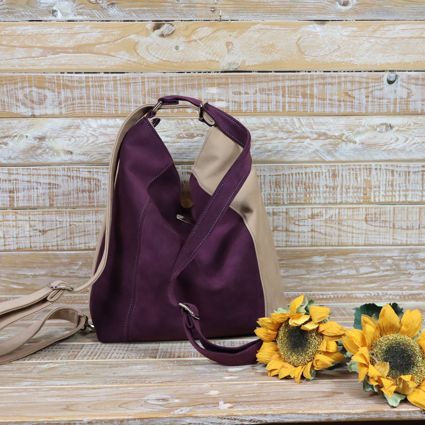 Borsa Zaino vinaccia rosa