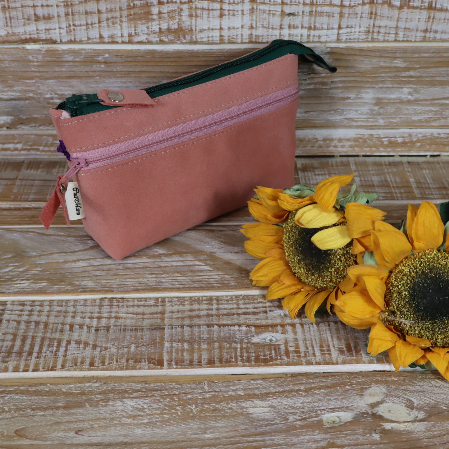 Portafoglio rosa pesca