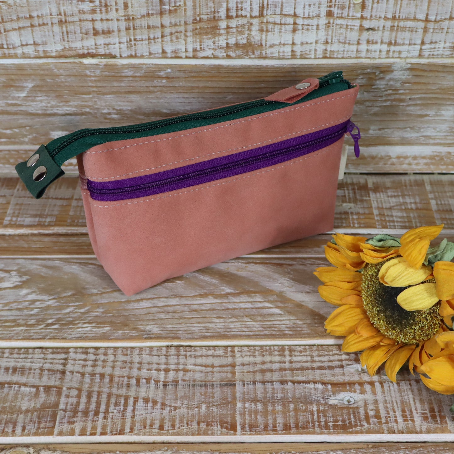 Portafoglio rosa pesca