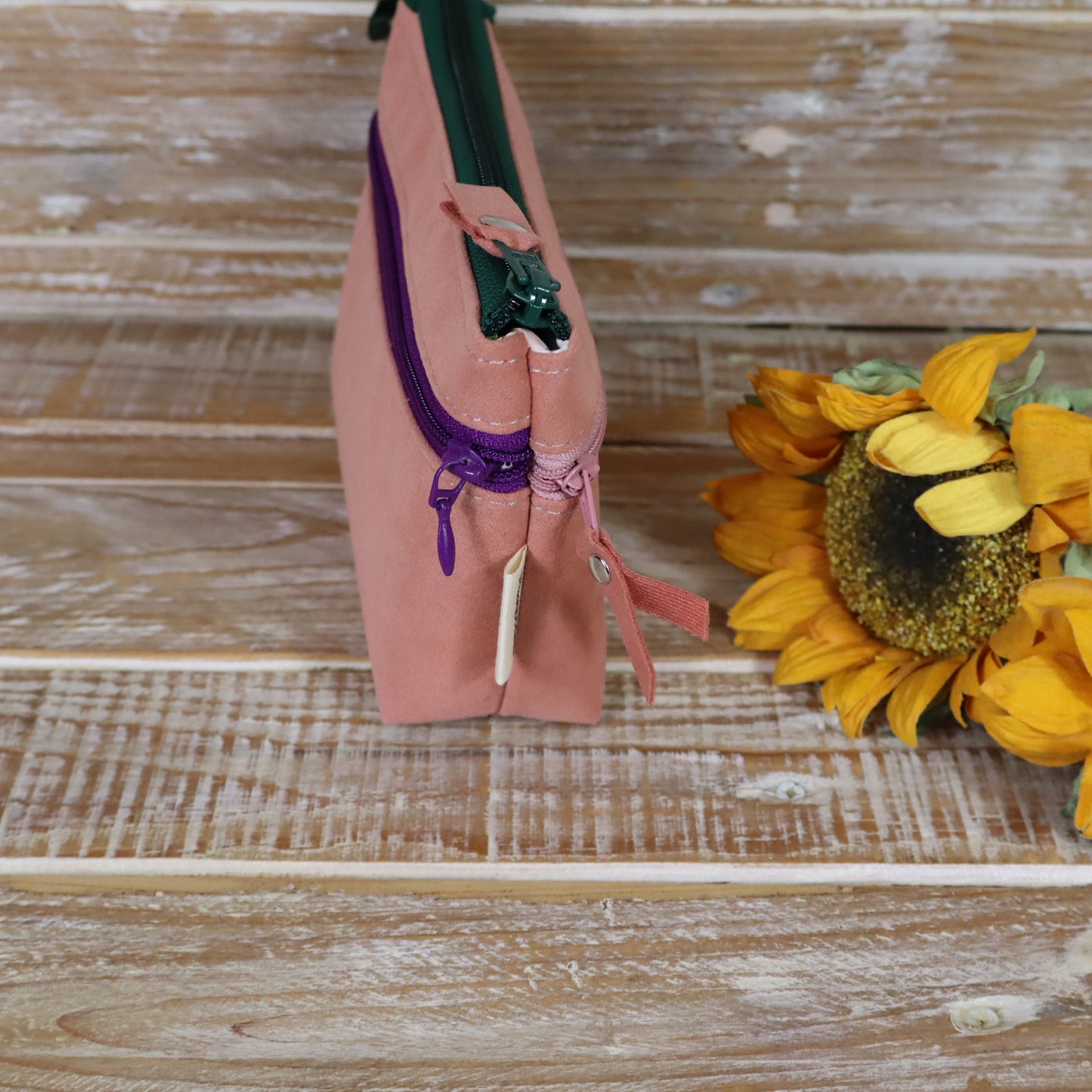 Portafoglio rosa pesca