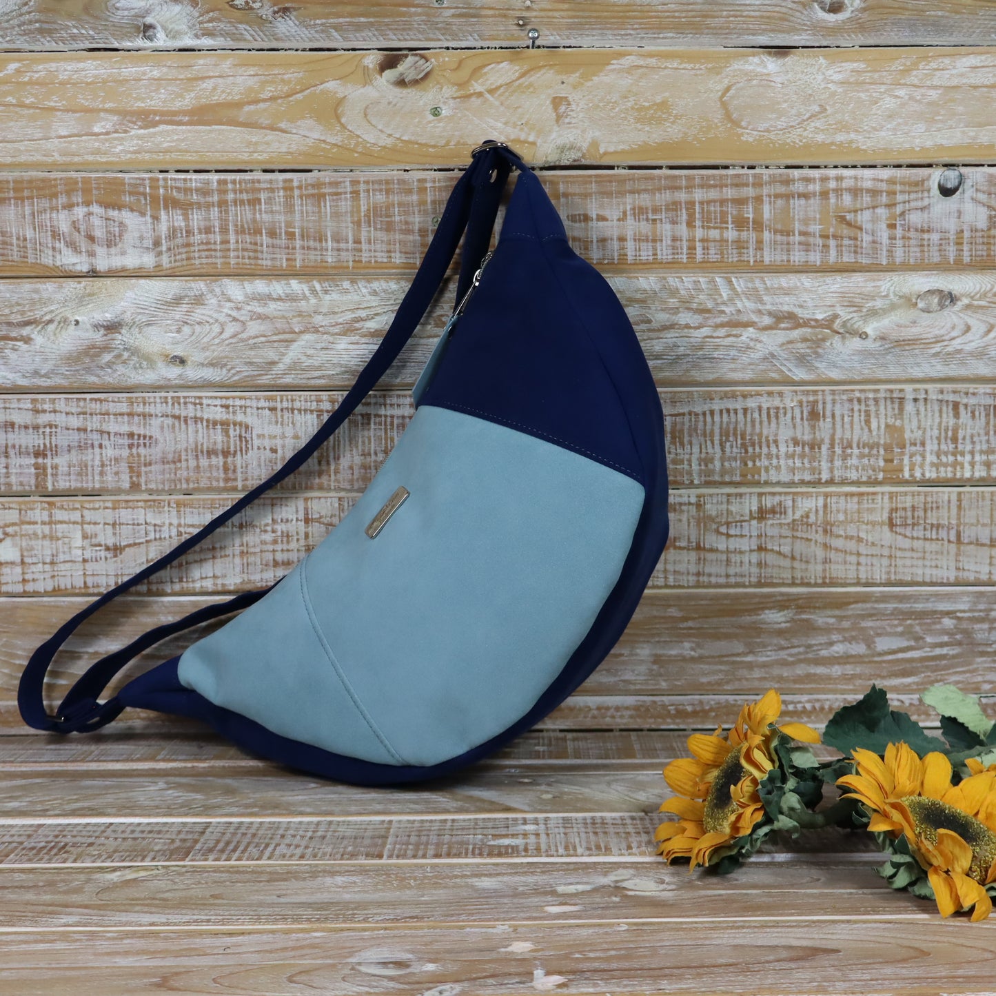Hobo Bag blu e celeste