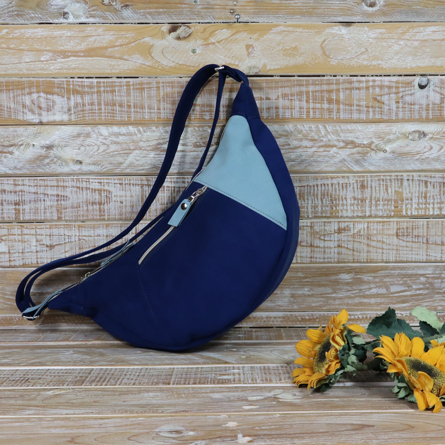 Hobo Bag blu e celeste