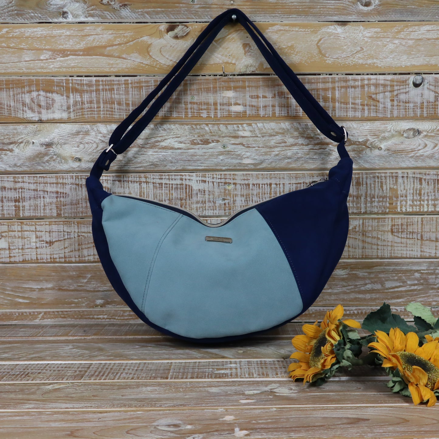 Hobo Bag blu e celeste