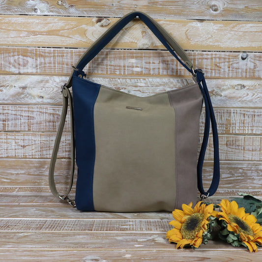 Grün Lila Rucksack Tasche