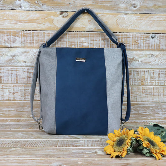 Grün Lila Rucksack Tasche