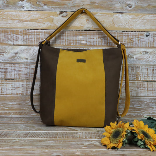 Grün Lila Rucksack Tasche