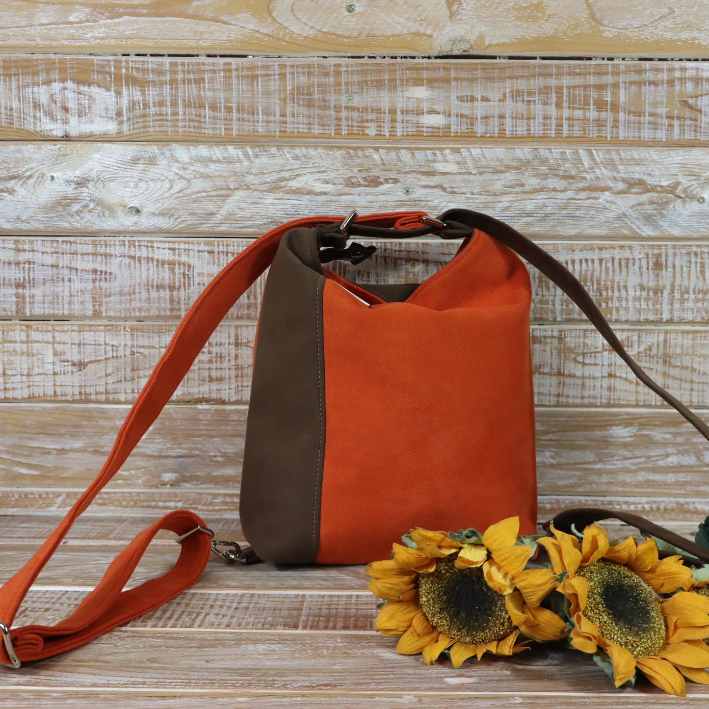 Grün Lila Rucksack Tasche