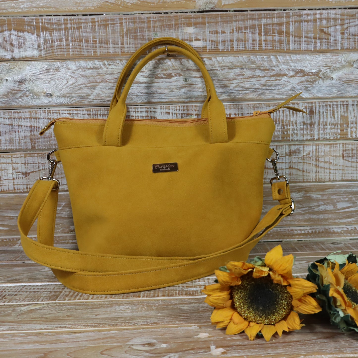 DEBORA TOTE BAG GIALLO OCRA